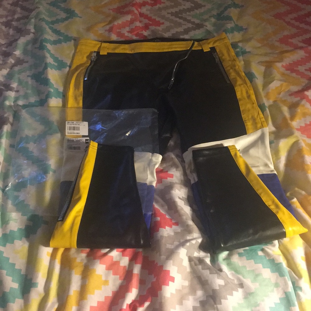 Brand New Never Worn Leather Zipper Pants